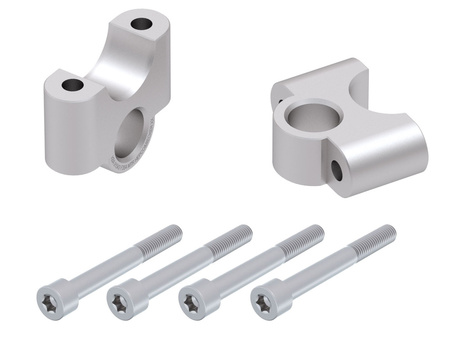 Handlebar riser 35 mm silver for BMW S 1000 XR (2015-2019)
