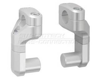 ZESTAW PODWYŻSZAJĄCY KIEROWNICĘ (ADAPTER Z 22 NA 286) SW-MOTECH SILVER