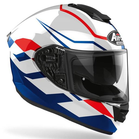 KASK AIROH ST501 FROST BLUE/RED GLOSS