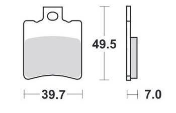 KLOCKI HAMULCOWE SBS 143 HF