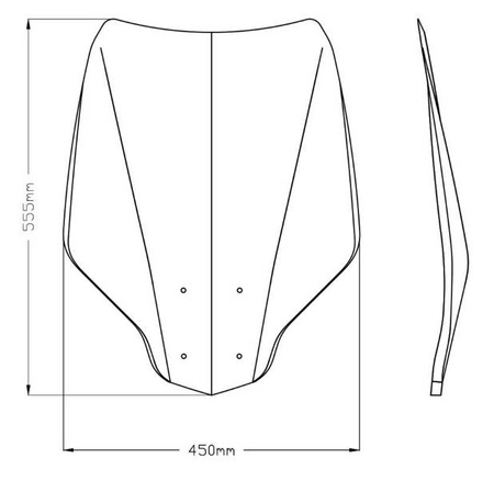 Szyba PUIG V-Tech do BMW CE04 2022-2025 Przezroczysty (W) 21259W