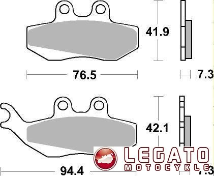 KLOCKI HAMULCOWE SBS 120 HF