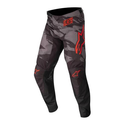 SPODNIE ALPINESTARS RACER TACTICAL BLACK/GREY CAMO/FLUO RED