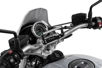 GPS handlebar bracket adapter, adjustable, with M8x30 screws e.g. for Honda, Triumph