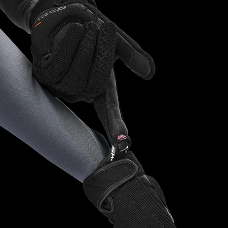 SONIC LADY GLV BLK/WHT Shima