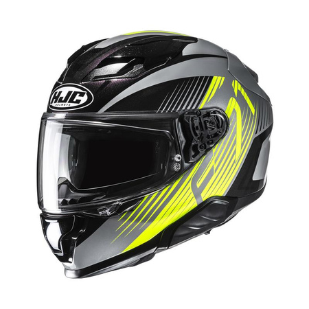 KASK MOTOCYKLOWY HJC F71 CATOS BLACK YELLOW