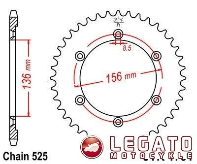 ZĘBATKA NAPĘDOWA JT TYŁ
