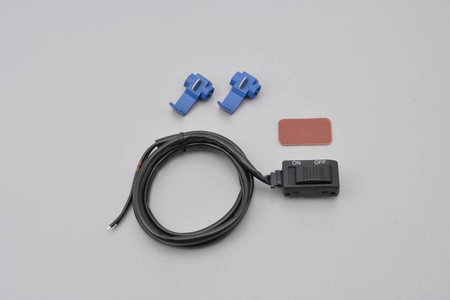 Włącznik/wyłącznik suwakowy w kolorze czarnym