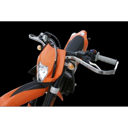 ZETA Aluminiowe osłony dłoni / handbary czerwone 28.6mm