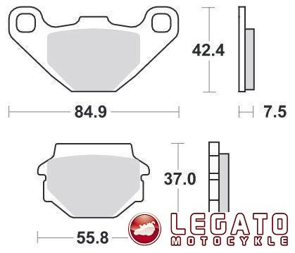 KLOCKI HAMULCOWE SBS 546 LS