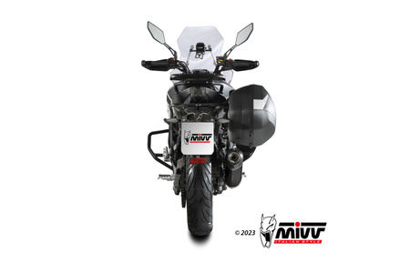 Mivv Tłumik końcowy OVAL BLACK STAINLESS STEEL WITH CARBON CAP CF MOTO 650MT 2021-2025