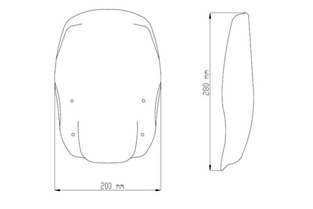Owiewka PUIG do Harley-Davidson Sportster 883 / 1200 Czarny (N) 9283N