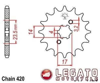ZĘBATKA NAPĘDOWA JT PRZÓD