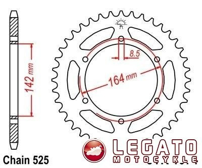 ZĘBATKA NAPĘDOWA JT TYŁ (525)