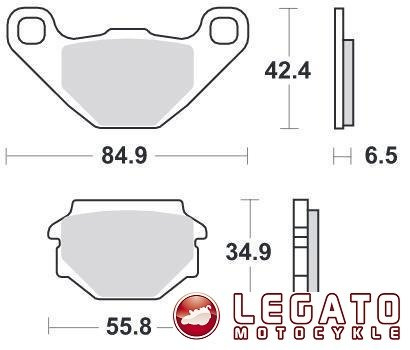 KLOCKI HAMULCOWE SBS 651 HF