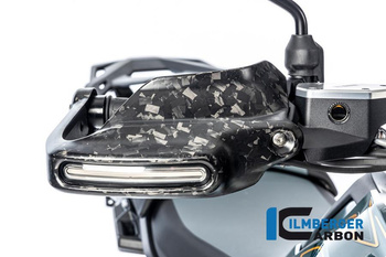 Osłona dłoni wysoka do kierunkowskazu prawa - matt black BMW R 1300 GS od 2023 Black Diamond Carbon ILMBERGER BM.HPR.005.R23GS