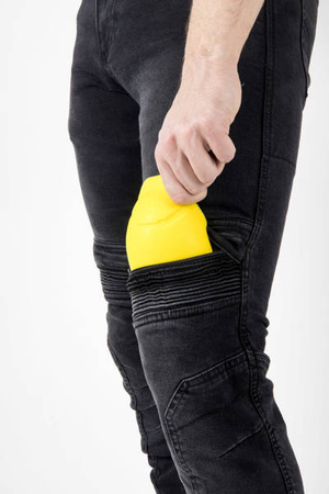 Motocyklowe Spodnie Jeansowe Ozone Hornet II Washed Black