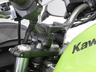 ZESTAW PODWYŻSZAJĄCY KIEROWNICĘ 22MM, KAWASAKI ER-6 N/F (08-) SW-MOTECH BLACK