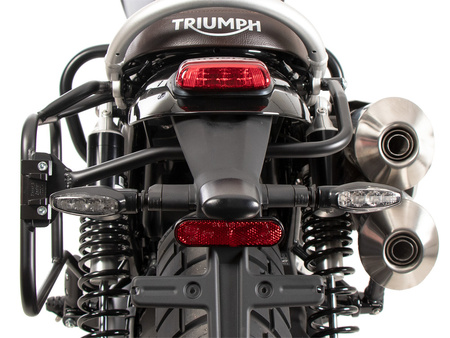 Sidecarrier one-sided left permanent mounted black for Triumph Scrambler 1200 X (2024-)