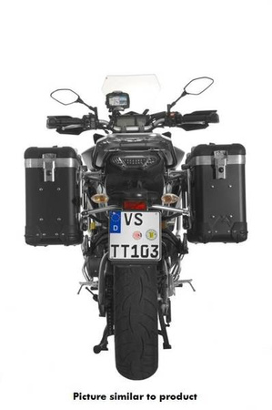 ZEGA Pro aluminium pannier system "And-Black" 31/31 litres with stainless steel rack for Yamaha MT-09 Tracer (2015-2017)