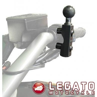 Reflektor montowany do ramy kierownicy lub do podstawy hamulca / sprzęgła w motocyklu