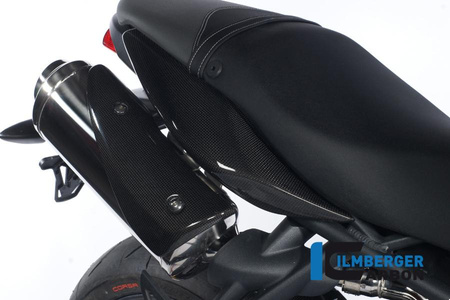 Panel boczny underseat (prawy) carbon - Triumph Street Triple 675 ILMBERGER SDR.008.TRSTR.K