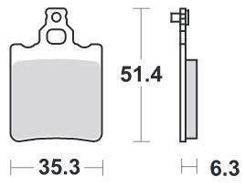 KLOCKI HAMULCOWE SBS 574 HF