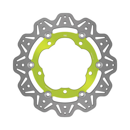 EBC Tarcza hamulcowa motocyklowa VR4166GRN VEE, zielona