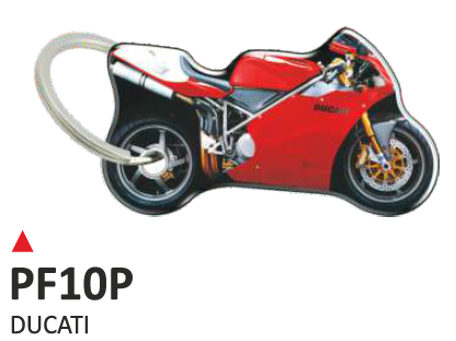 ONEDESIGN Dwustronny wypukły brelok na klucze Ducati