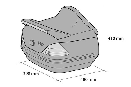 Kufer centralny Customaccess Mercedes (mocowanie uniwersalne) Czarny (N) MT0005N