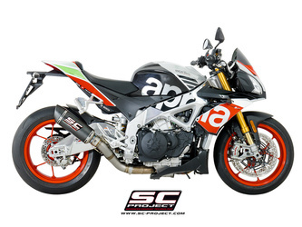SC-Project tłumik końcowy  końcowy  Oval Carbon Aprilia Tuono V4 2017-2020