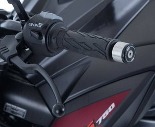 KOŃCÓWKI KIEROWNICY SUZUKI GSX-S750 (17-) YAMAHA X-MAX 300 (17-) BLACKKOŃCÓWKI KIEROWNICY R&G SUZUKI GSX-S750 17, YAMAHA XMAX 300 17-, SUZUKI GSX-R125, BLACK