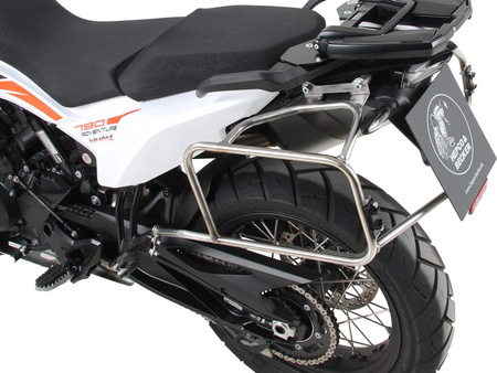 Sidecarrier Cutout stainless steel incl. Xplorer sideboxes silver for KTM 790 Adventure/R (2019-2021)