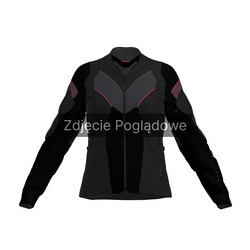 KURTKA TEKSTYLNA REBELHORN HIFLOW V LADY BLACK/FLUO PINK