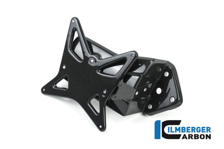 Uchwyt tablicy rejestracyjnej z osłoną paska - połysk do motocykla DUCATI XDiavel 2016 / Diavel 1260 od 2019 ILMBERGER NHO.002.XD16G.K.