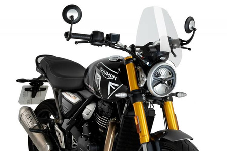 Owiewka PUIG do Triumph Scrambler 400X / Speed 400 2024-2025 (Sport) Przezroczysty (W) 21933W