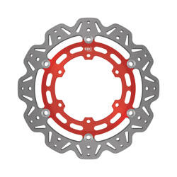 EBC Tarcza hamulcowa motocyklowa VR2128RED VEE, czerwona