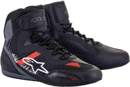 BUTY ALPINESTARS FASTER-3 RIDEKNIT BLACK/GREY BRIGHT RED