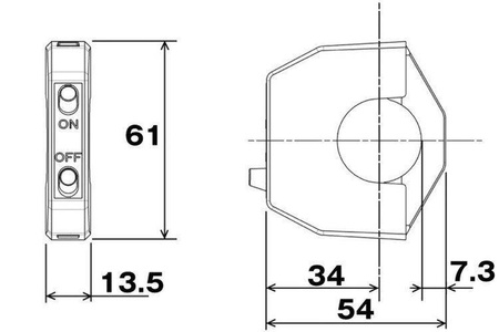 Daytona Płaski przełącznik ON/OFF do reflektora H4 88162