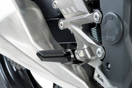 Podnóżki PUIG Sport (z gumą, wymagają adapterów) Czarny (N) 7318N