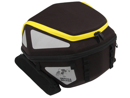 Royster rear bag with yellow zipper incl. Seatpad Basic