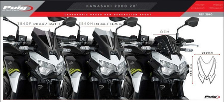 Owiewka PUIG do Kawasaki Z900 2020-2024 (Sport)
