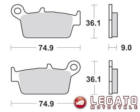 KLOCKI HAMULCOWE SBS 121 HF
