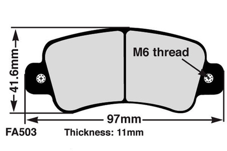 EBC Klocki kartingowe FA503 (1 kpl. na tarczę)