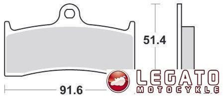 KLOCKI HAMULCOWE SBS 779 DC