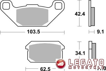 KLOCKI HAMULCOWE SBS 848 SI