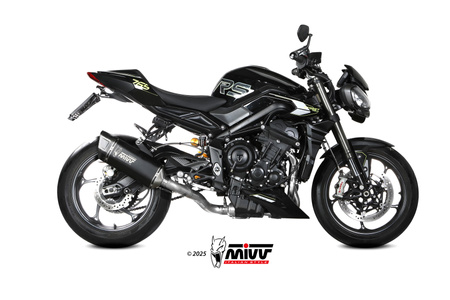 Mivv Układ wydechowy SR-1 BLACK TITANIUM TRIUMPH STREET TRIPLE 765 R / RS 2025