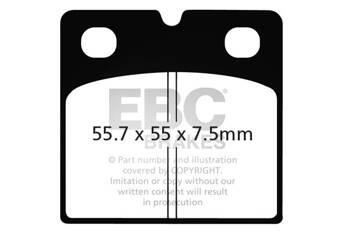 EBC Klocki hamulcowe FA019 (kpl. na 1 tarcze)