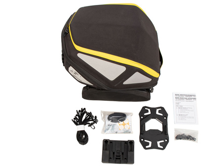 Royster rear bag incl. Basic fastening adapter - black/yellow