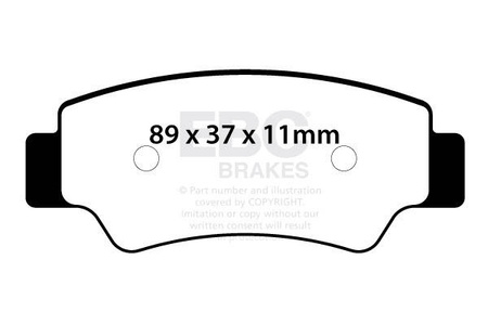 EBC Klocki hamulcowe SXR747HH Side By Side Race Formula (kpl. na 1 tarcze)